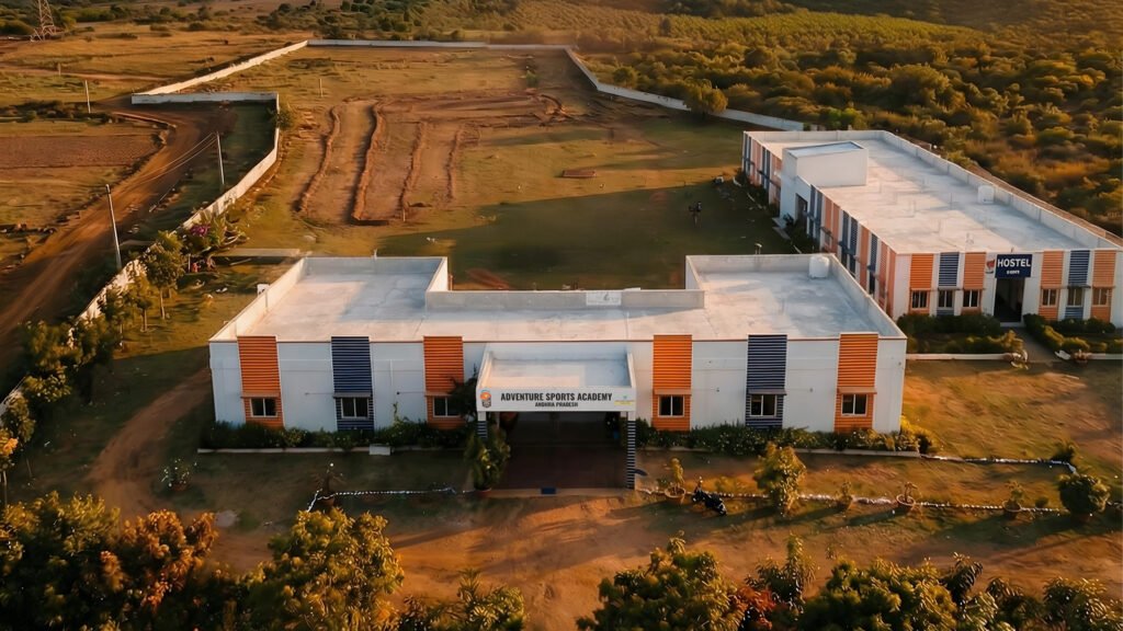 Adventure Sports Academy of Andhra Pradesh building at Gandikota training campus