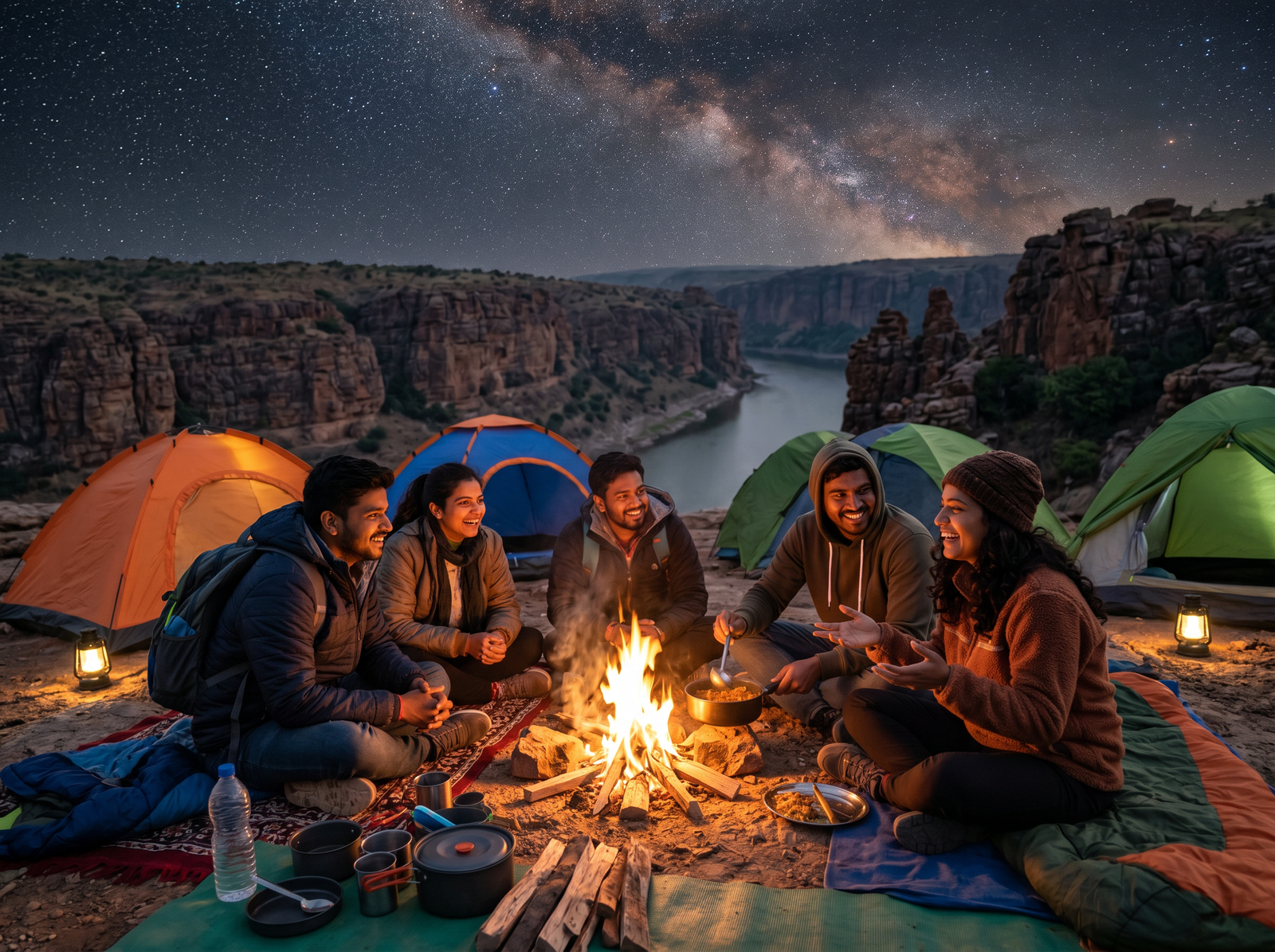 Two day outdoor camping program at Gandikota by Adventure Sports Academy of Andhra Pradesh (ASAAP)