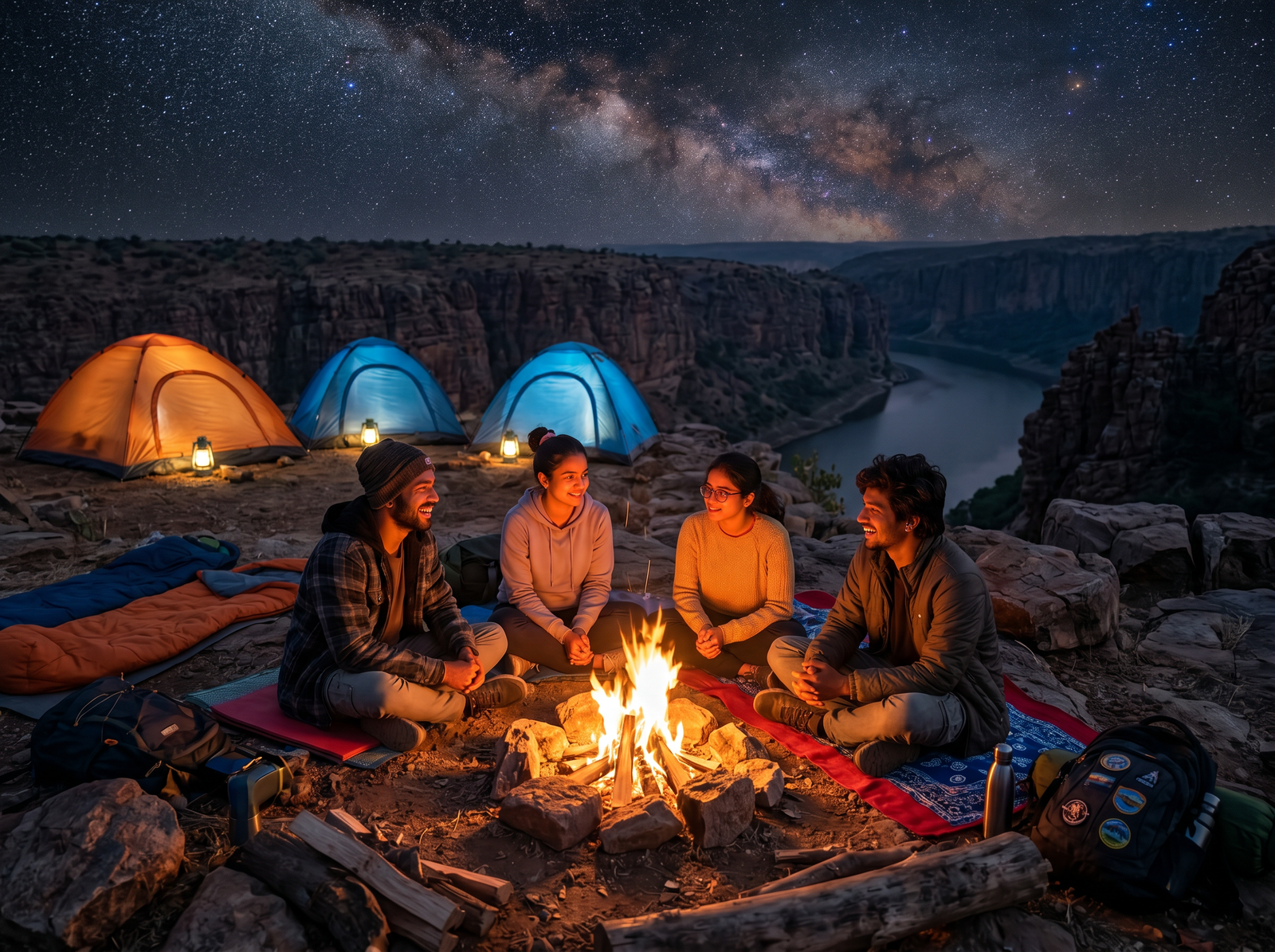Camping and wilderness training course at Gandikota by Adventure Sports Academy of Andhra Pradesh (ASAAP)
