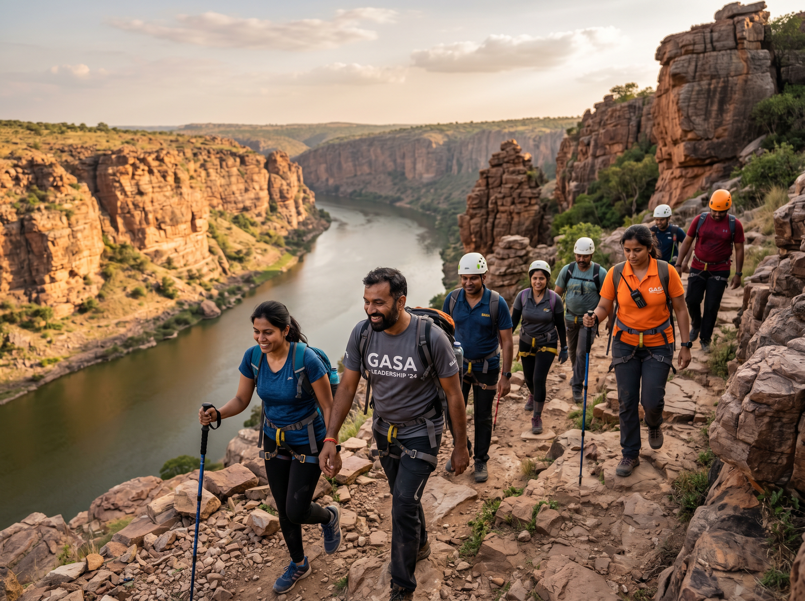 Corporate team building expedition at Gandikota by Adventure Sports Academy of Andhra Pradesh (ASAAP)