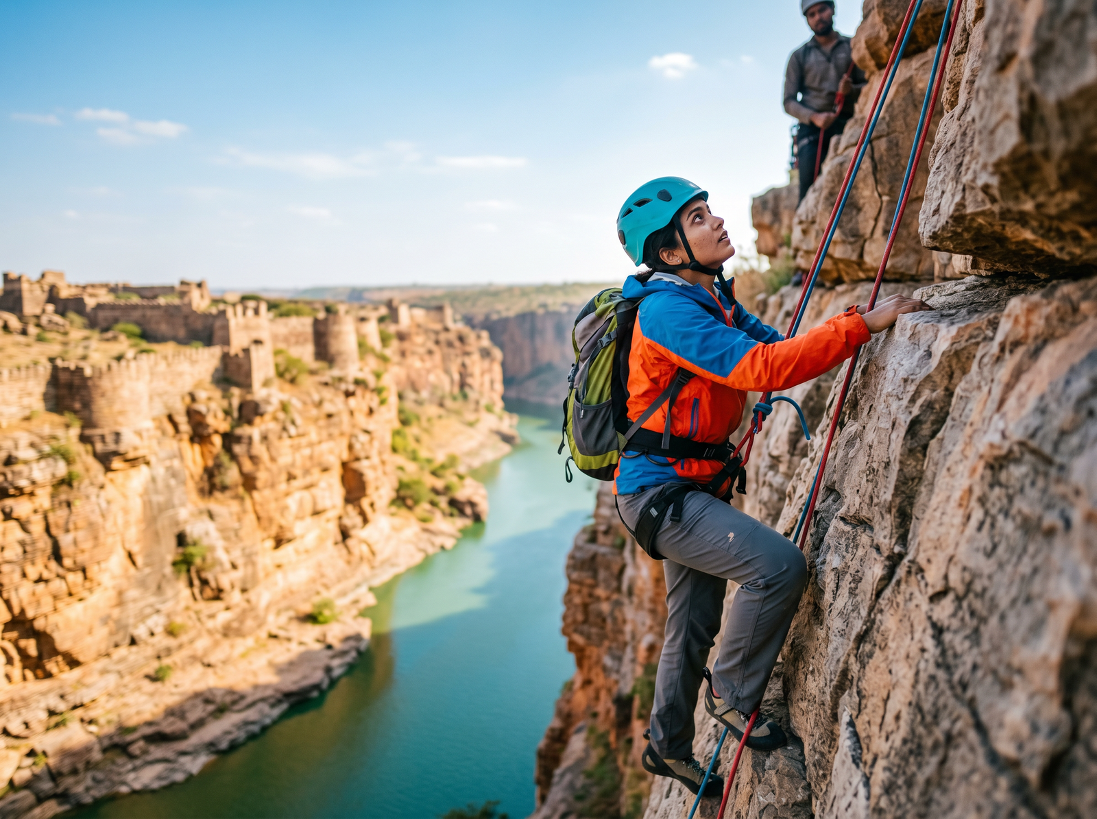 Intro to mountaineering course training at Gandikota by Adventure Sports Academy of Andhra Pradesh (ASAAP)