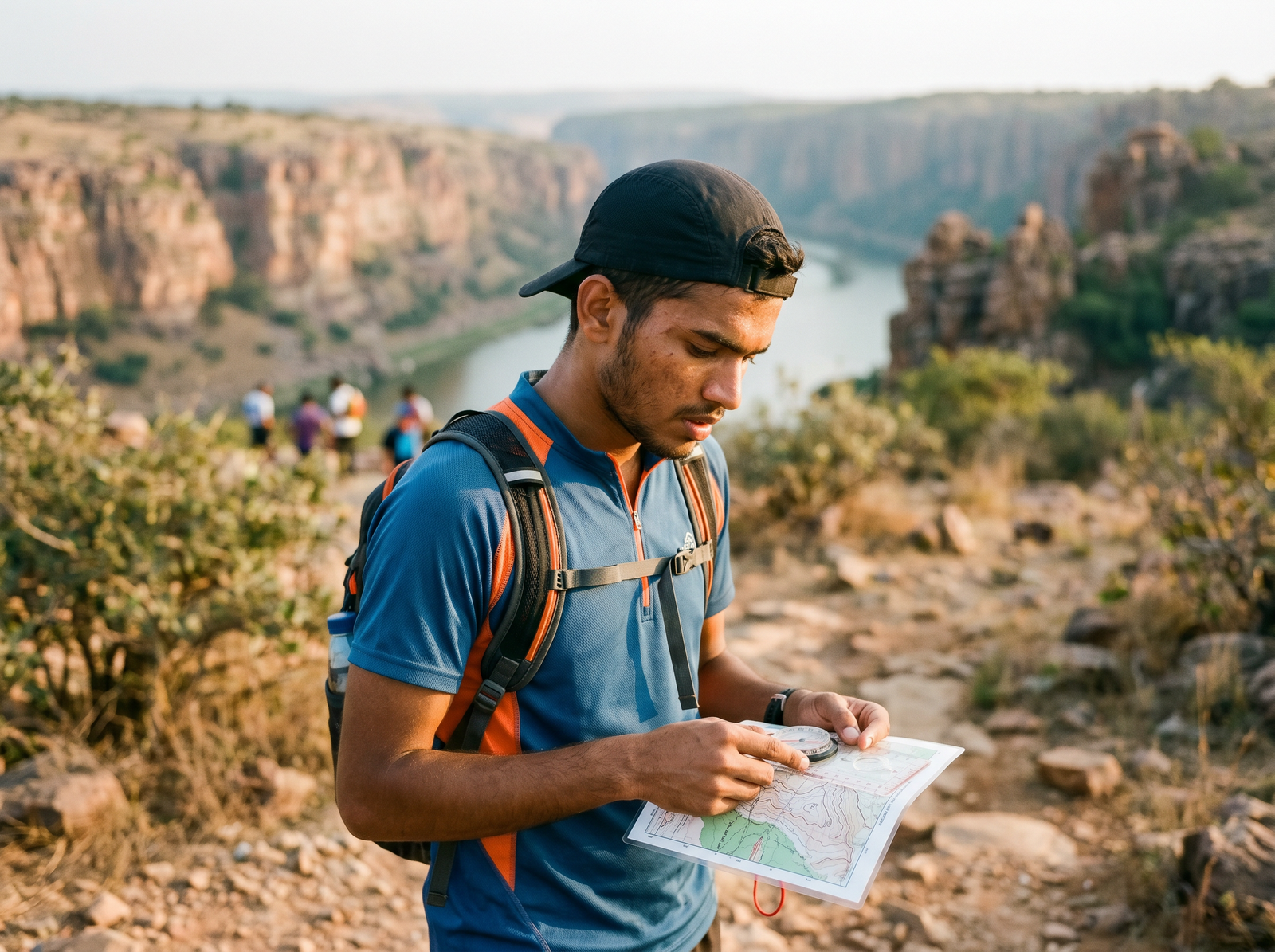 Navigation and orienteering training course at Gandikota by Adventure Sports Academy of Andhra Pradesh (ASAAP