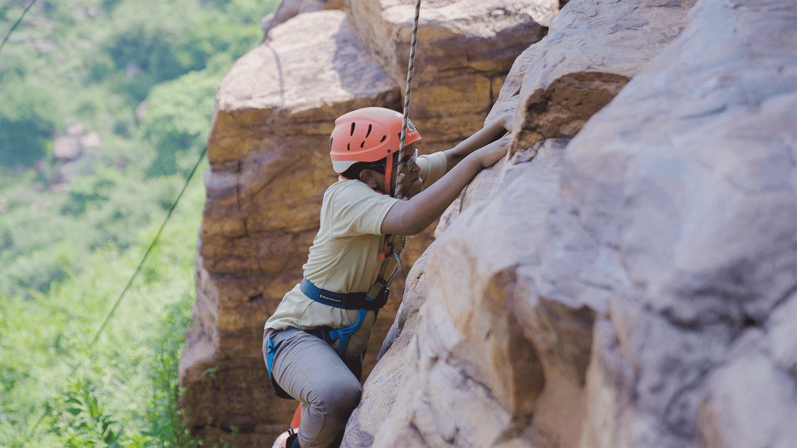 Rock climbing training at Gandikota by Adventure Sports Academy of Andhra Pradesh (ASAAP)