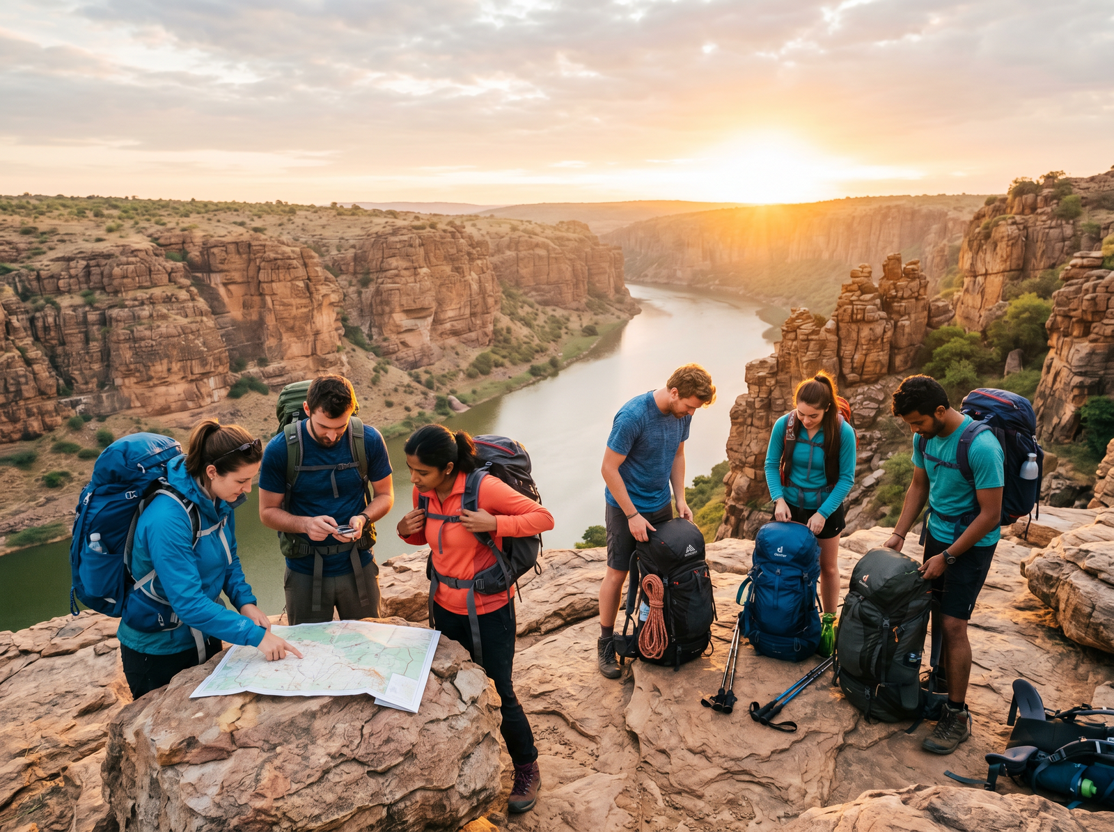 Trek preparation training at Gandikota by Adventure Sports Academy of Andhra Pradesh (ASAAP)